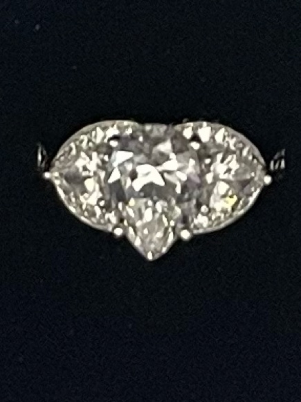 NWT .PAJ 925 SS  stunning radiance by absolute. Simulated, diamond ring sz 8 - Picture 2 of 8